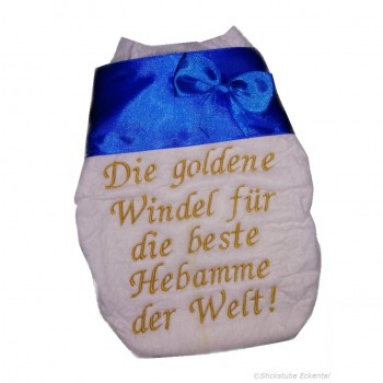 Goldene Windel für die beste Hebamme der Welt